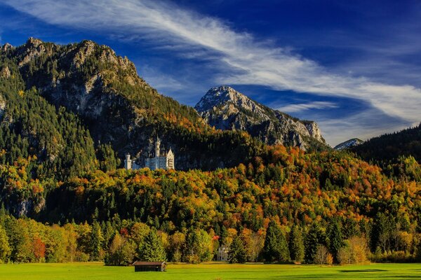 SCHLOSS IM WALD IN DEN BERGEN BAYERNS