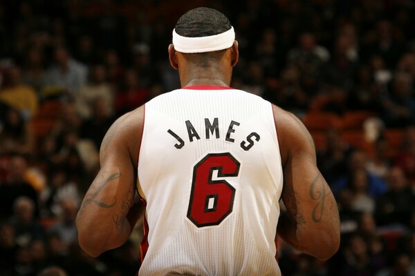 LeBron James. Jeu de basket-ball