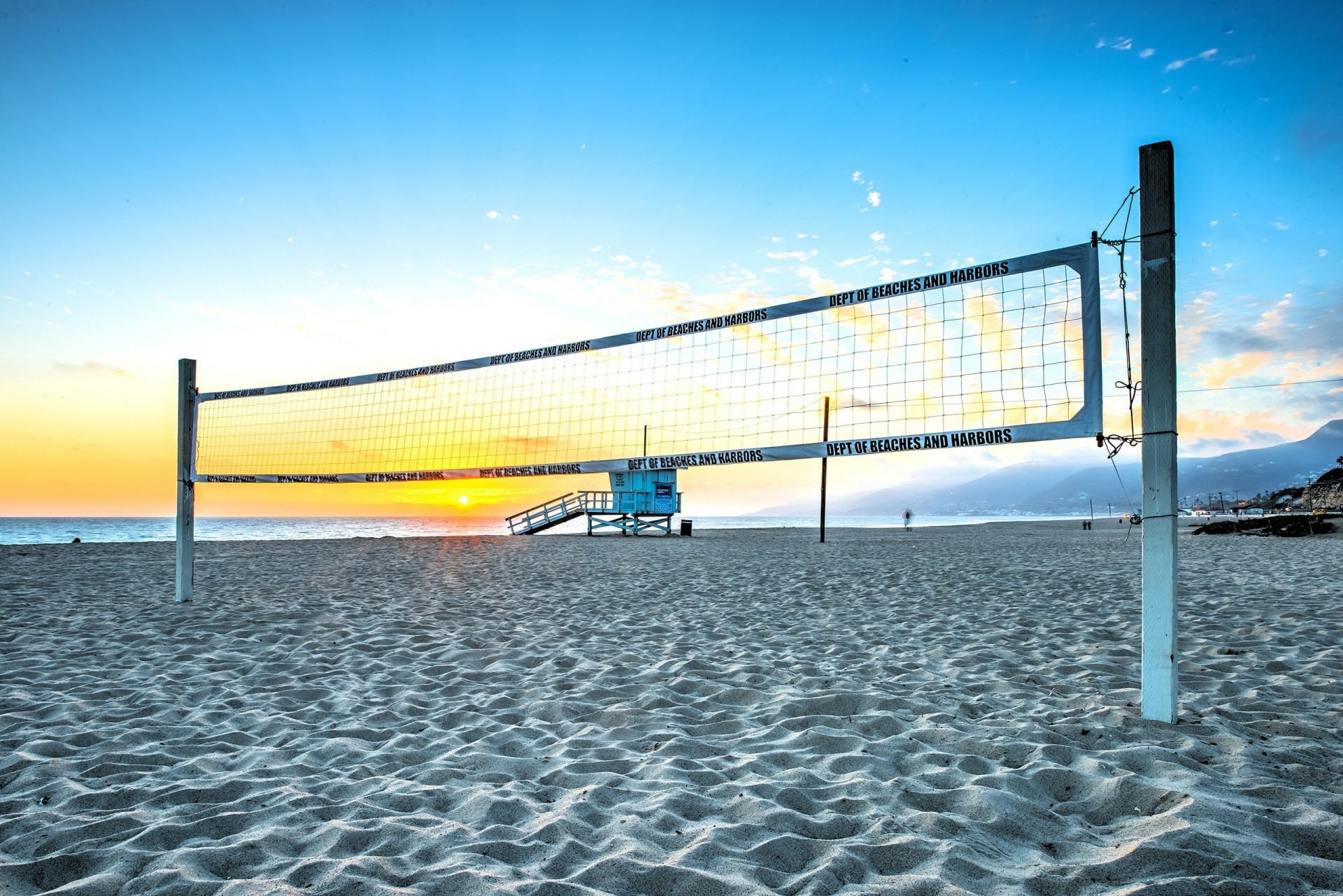 sable bleu ciel volley-ball sport