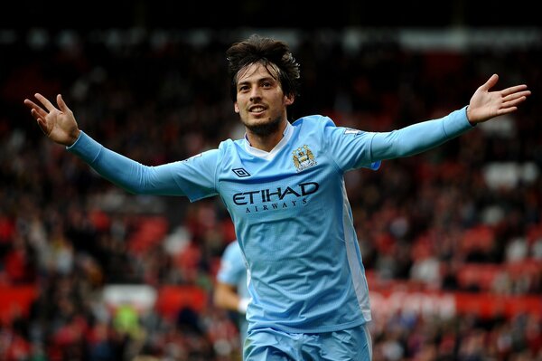 Silva. Manchester City. Football