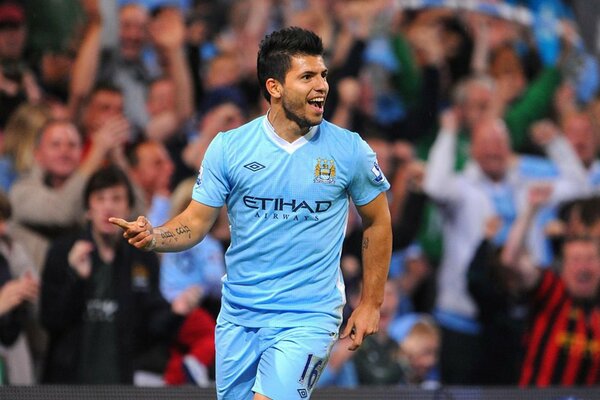 Sergio Agüero. Fußballspieler. Fußball