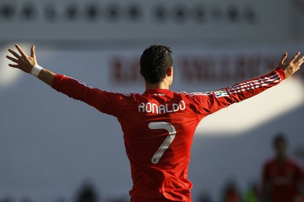 Cristiano Ronaldo number 7 during the game