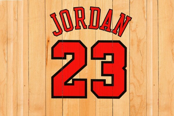 Numéro 23 sur le t-shirt de Michael Jordan