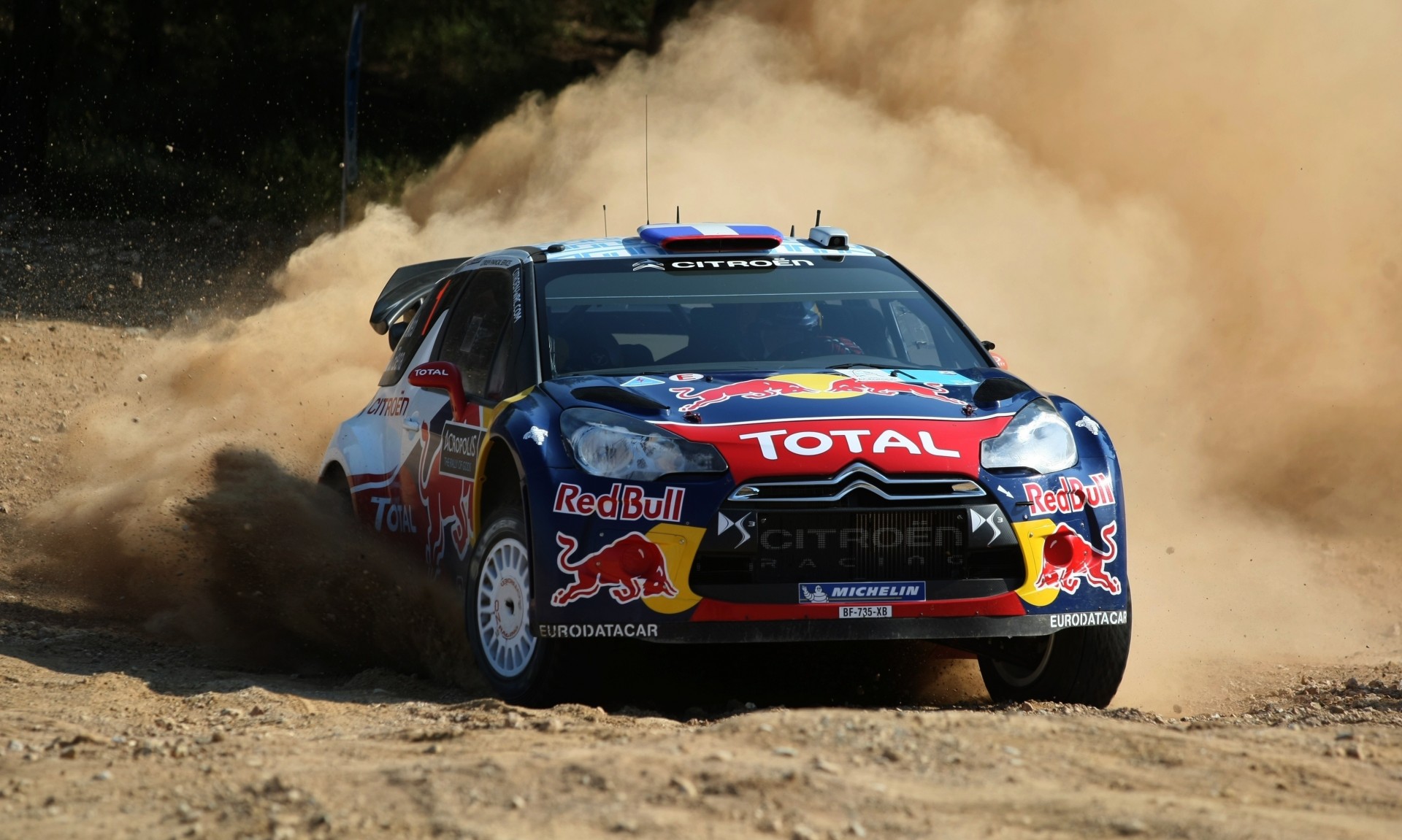 dust drift ds3 rally citroen