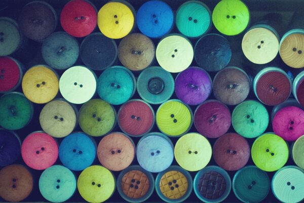 Colorful buttons will cheer up anyone