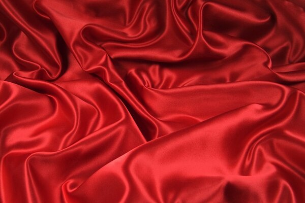 Red silk on the desktop