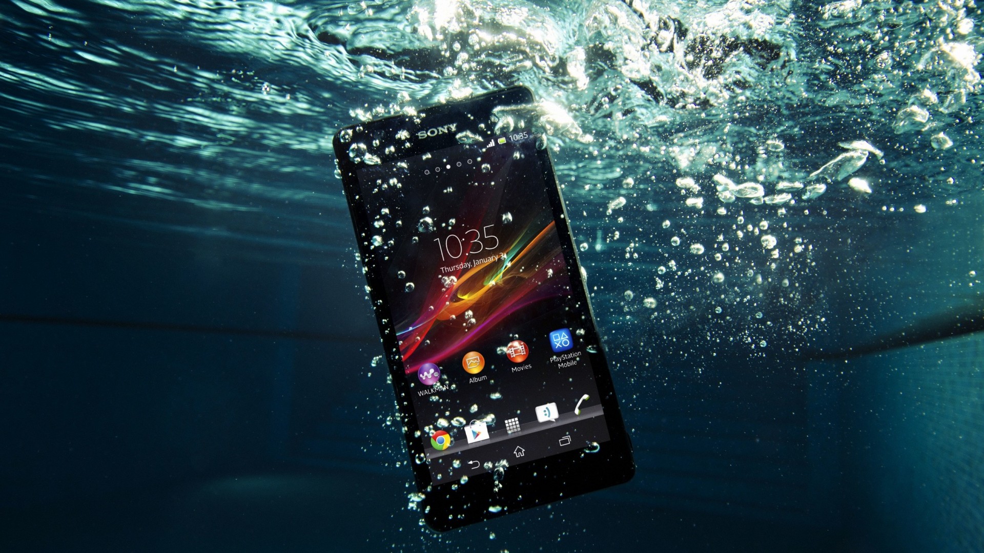 wasser xperia handy sony