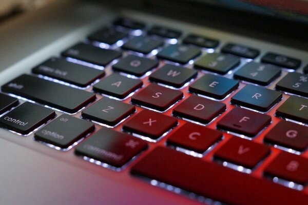 Teclado retroiluminado negro macbook de apple