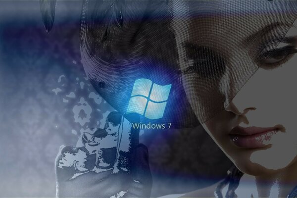 The operating system is a woman in a window