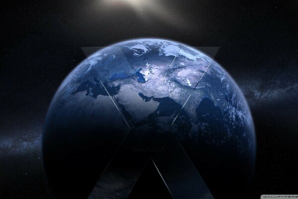 Logotipo de macentosh Blue Earth