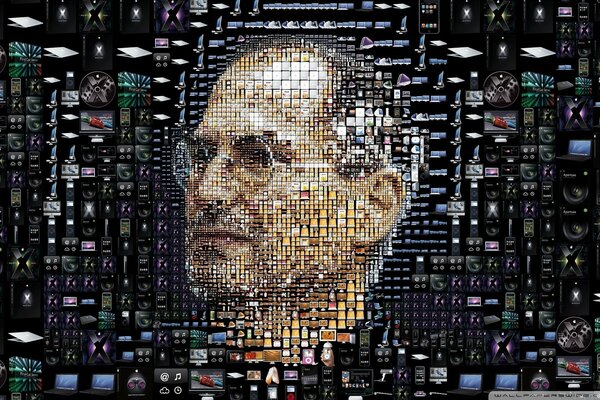 Steve Jobs ritratto di icone