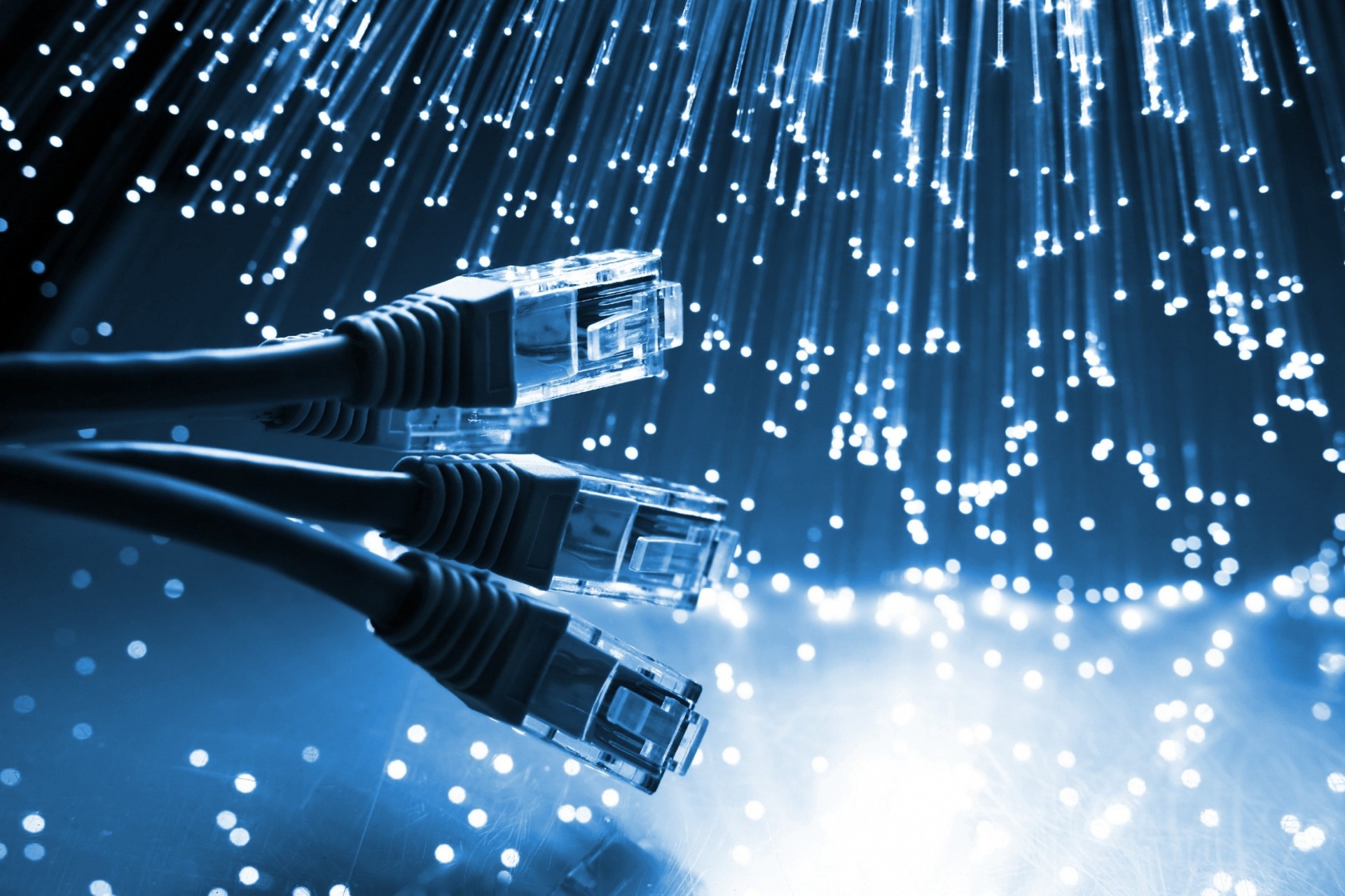 luce rete comunicazione ethernet fibra cavo