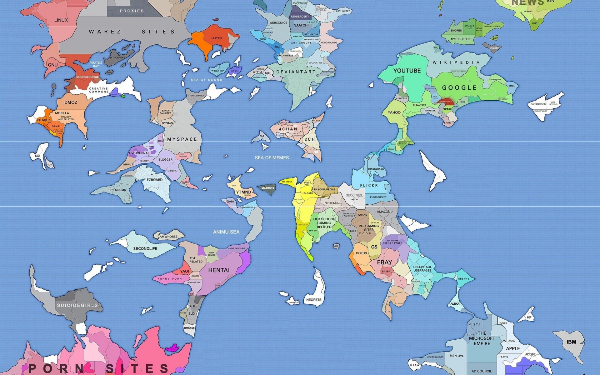 internet monde carte