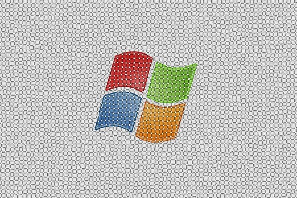 Windows Bildschirmschoner auf dem Bildschirm