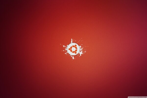 Emblema de ubuntu en rojo