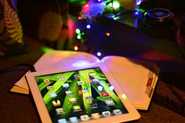 Lectura de Navidad con el Ipad de Apple