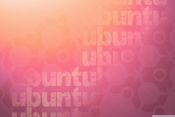 Letters and abstract circles on a pink background