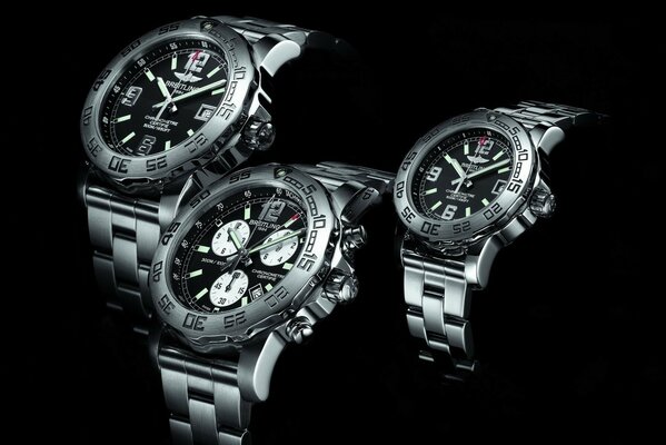 A trio of Swiss watches pleases the eye