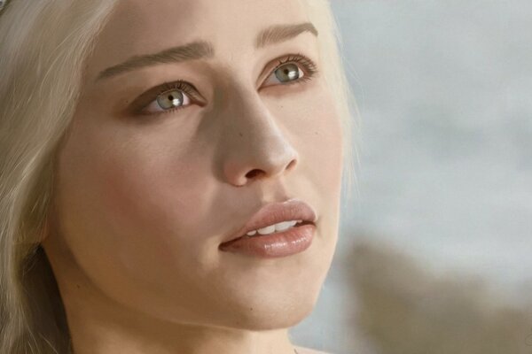 Mother of Dragons portrait art