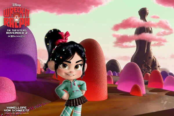 Candy background from the cartoon Ralph