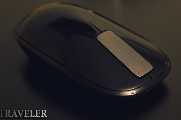 Beautiful computer mouse on a dark background