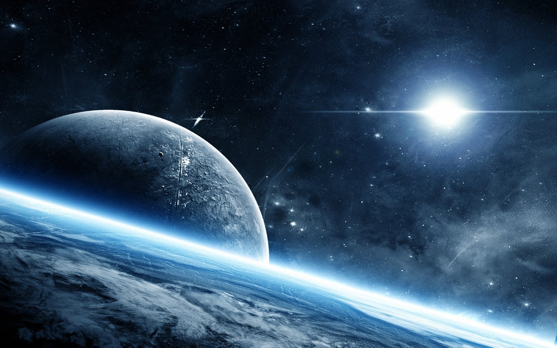 planet raum glühen raum atmosphäre