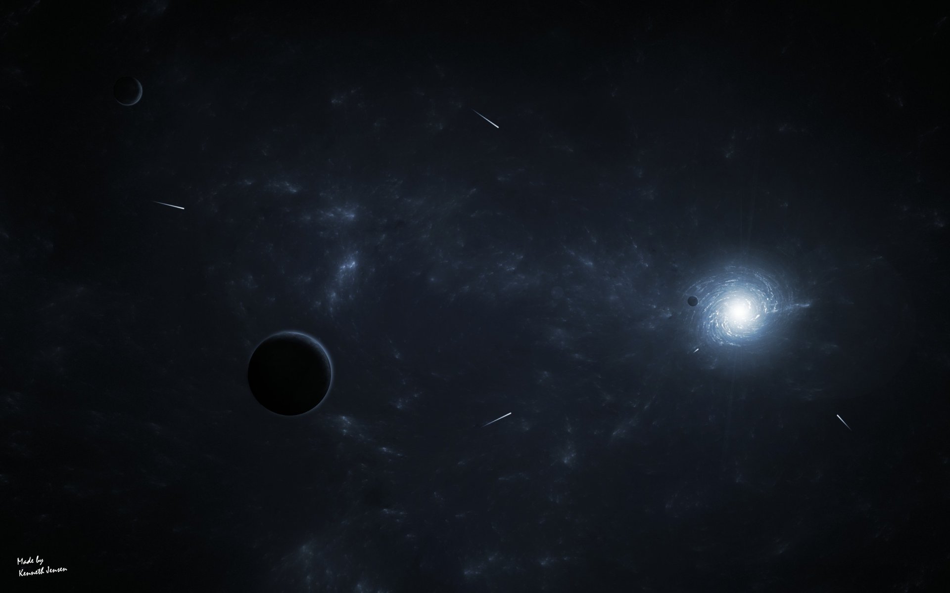planètes espace comètes infini