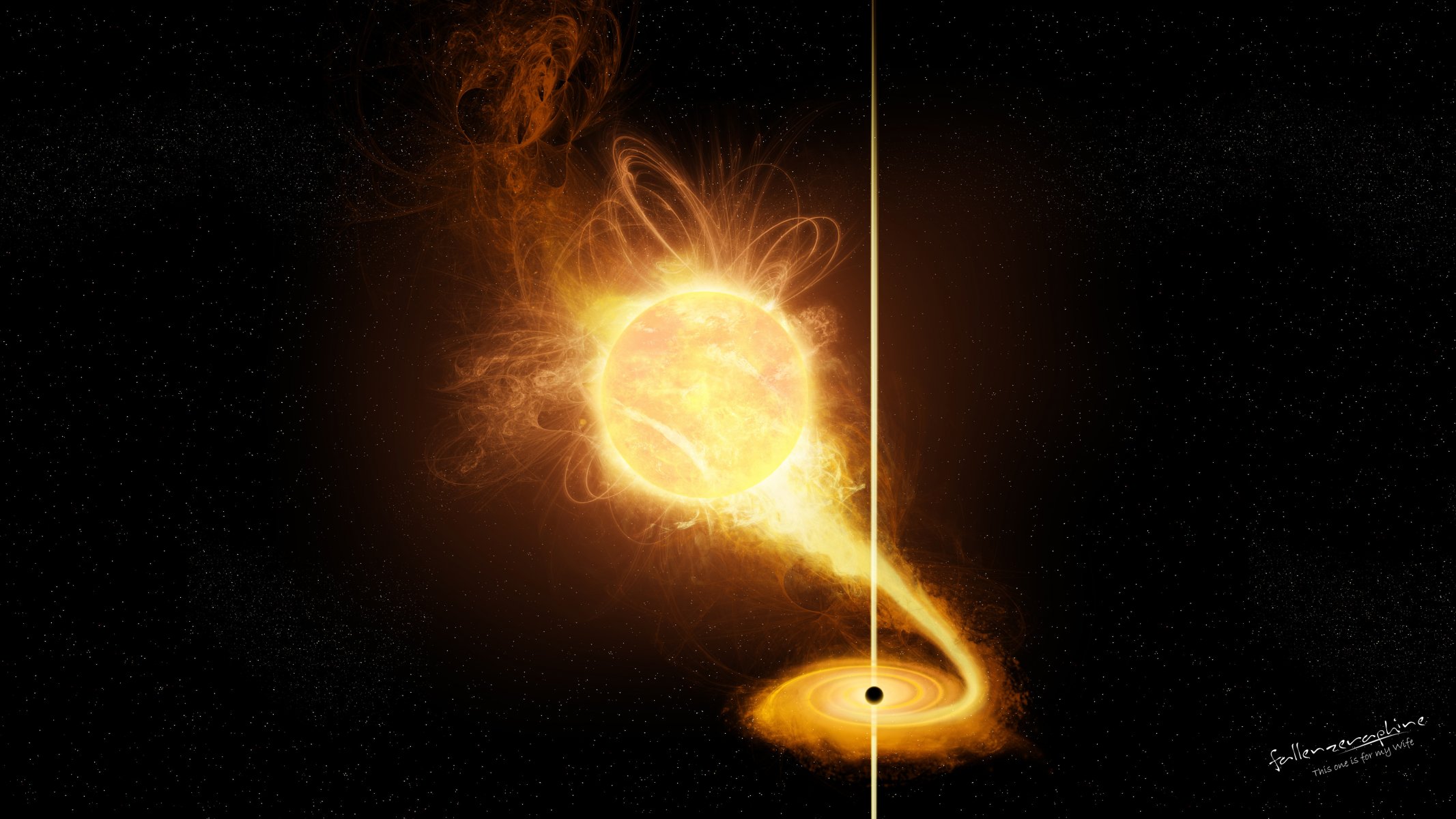 estrella supernova doble radiación luz