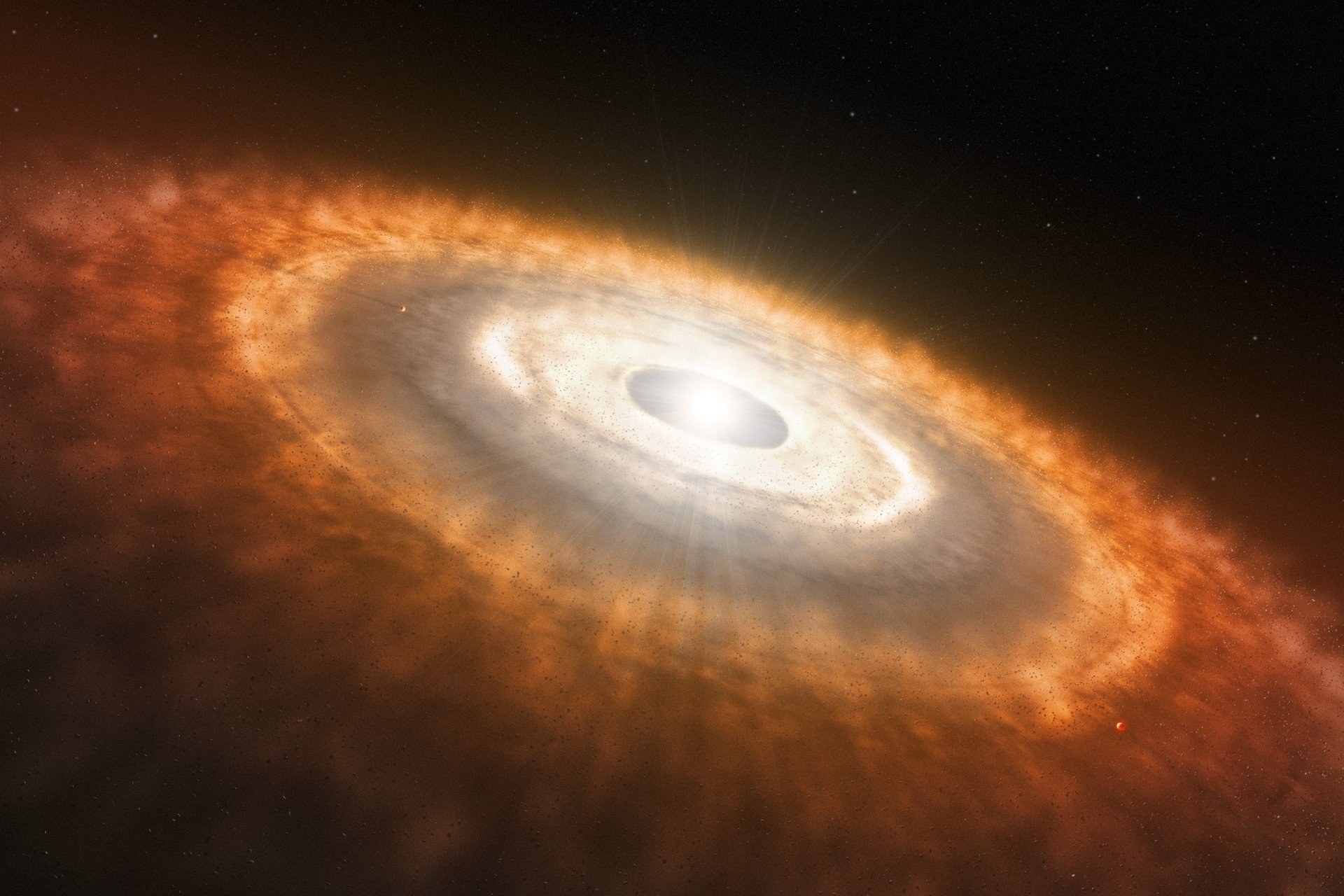 joven estrella protoplanetario disco