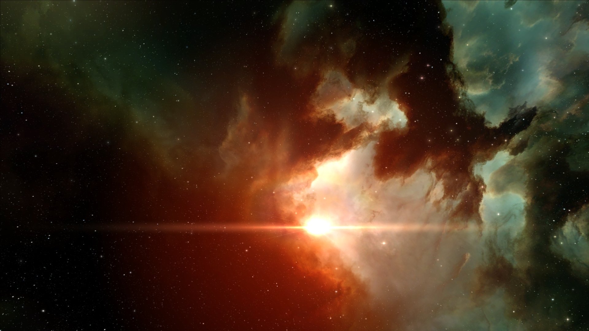 stelle nebulose spazio luce