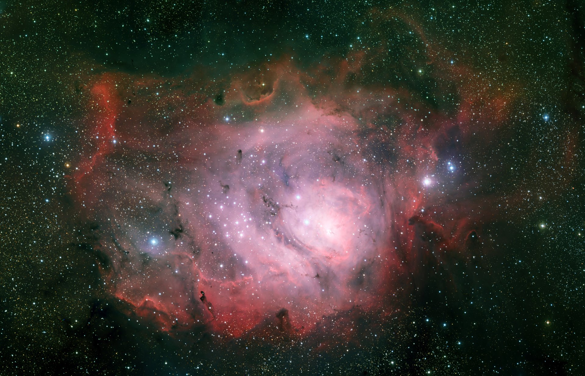 ngc 6523 nébuleuse lagune constellation sagittaire