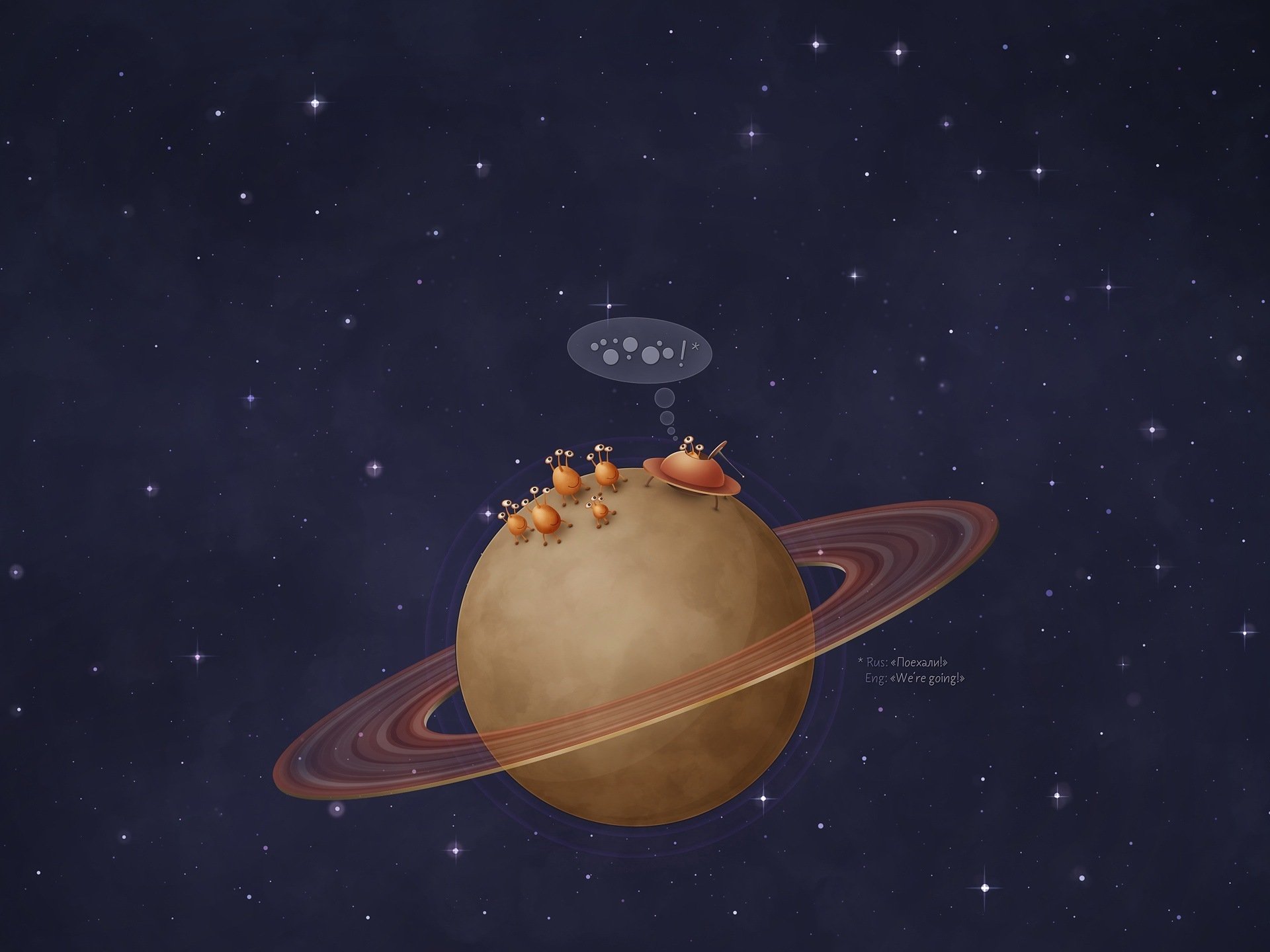 raum planet fliegende untertassen saturn
