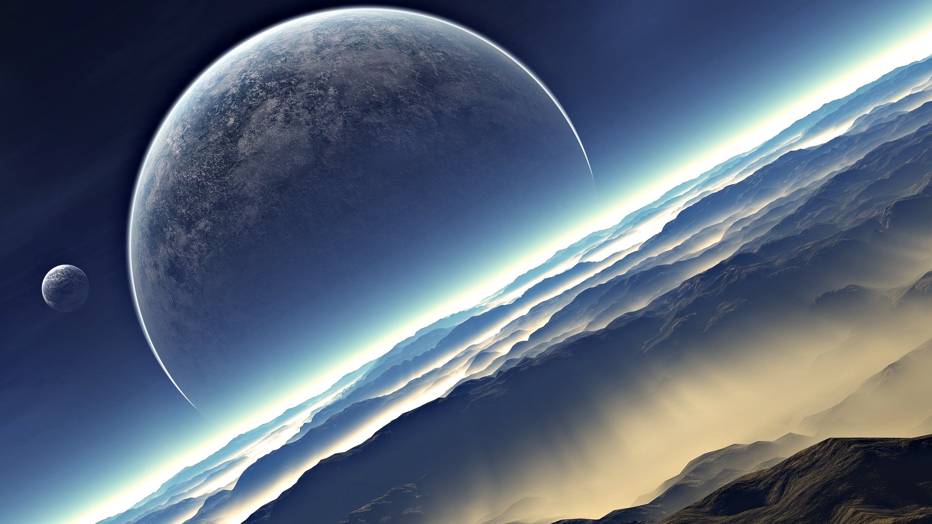 luna terra cielo