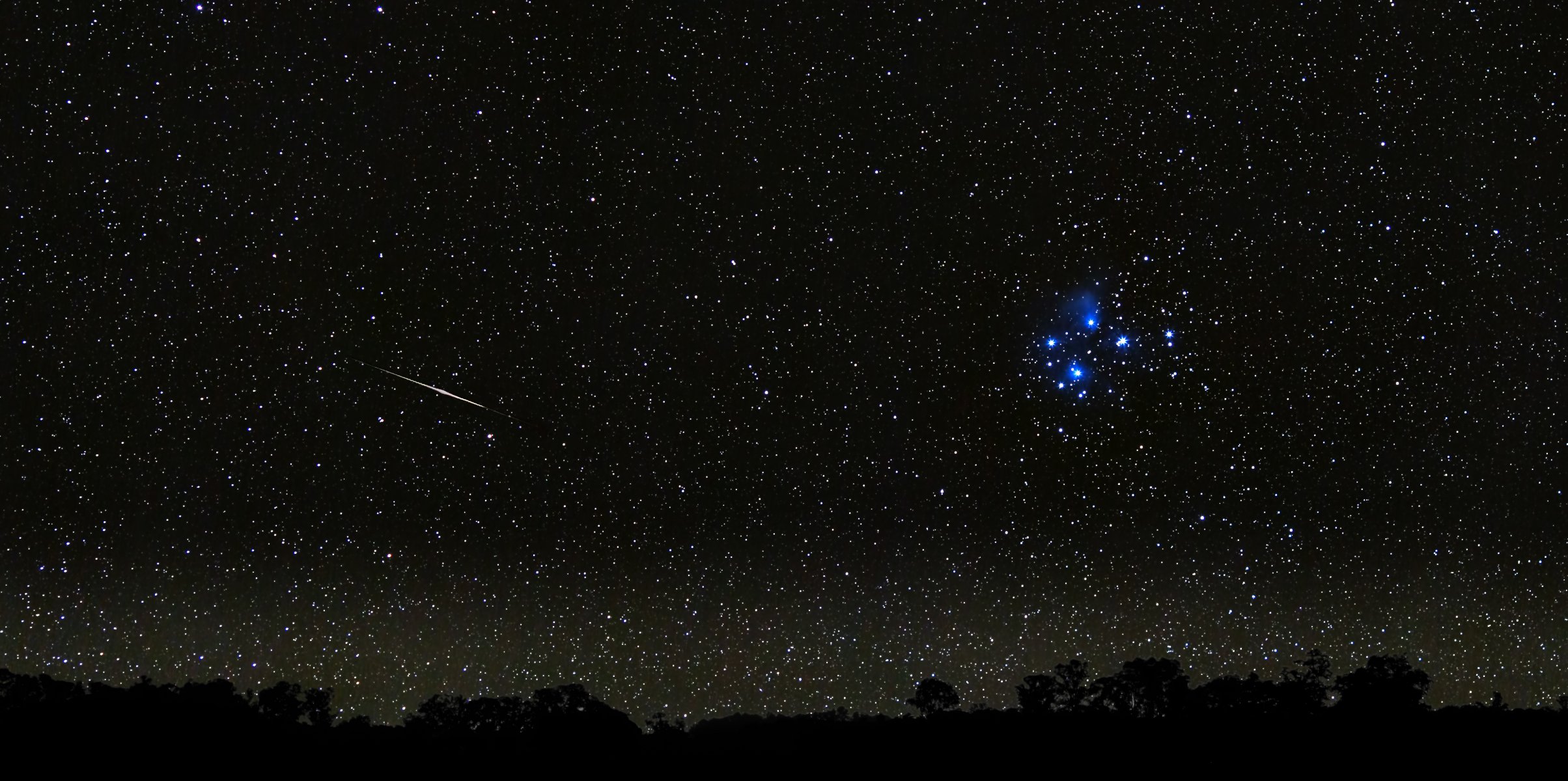 plejady meteor gwiazdy