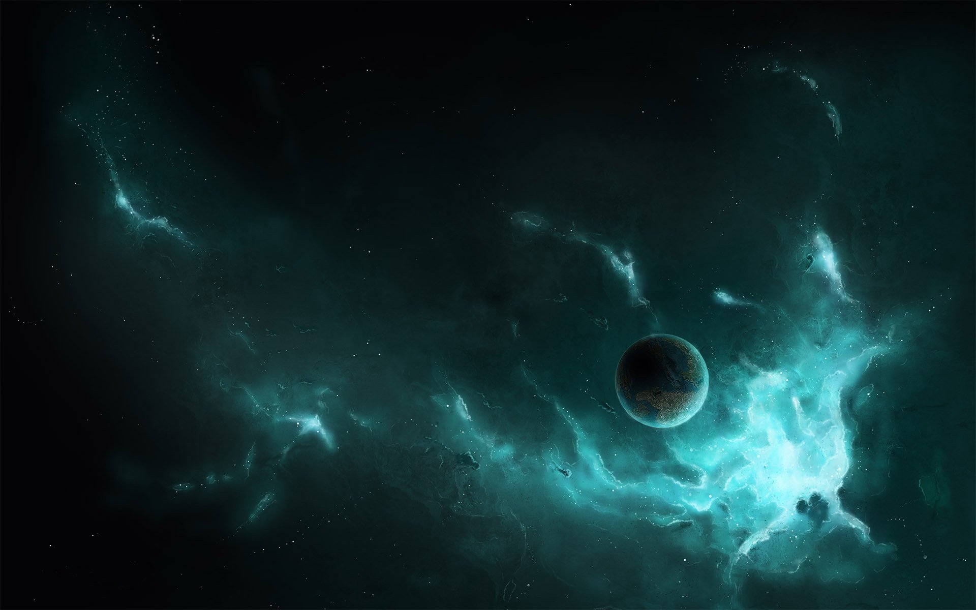 planeta habitable estrellas galaxia nebulosa