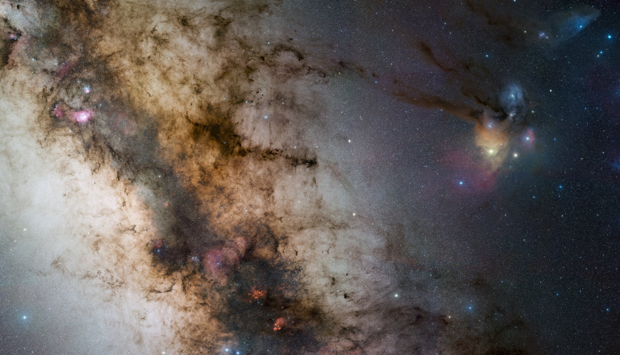 via lattea galassia stelle ngc 6357 ngc 6334