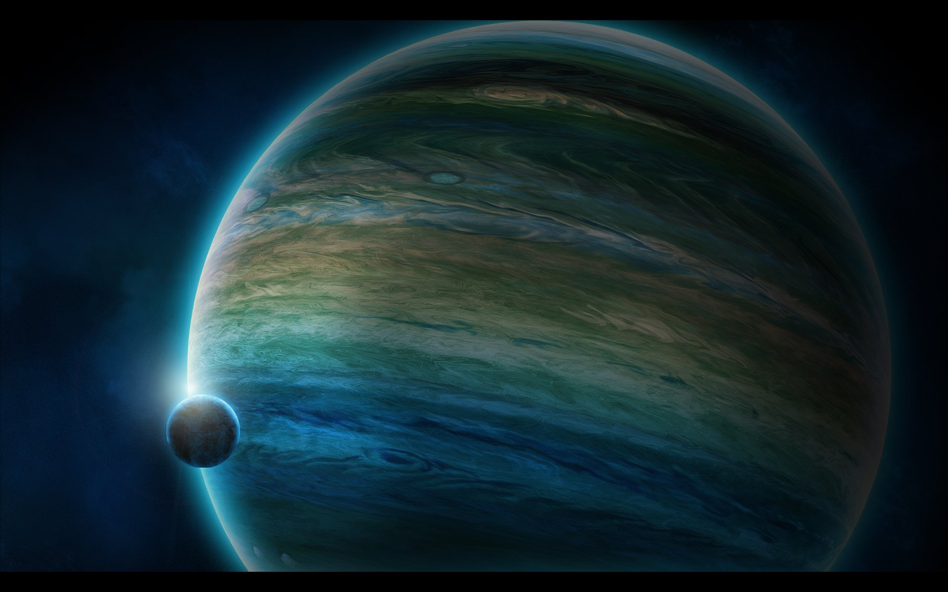 gasriese planet satellit atmosphäre