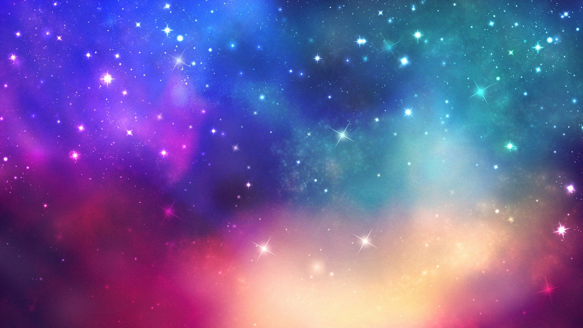 espacio estrellas pintura luz espacio colores 1920x1080