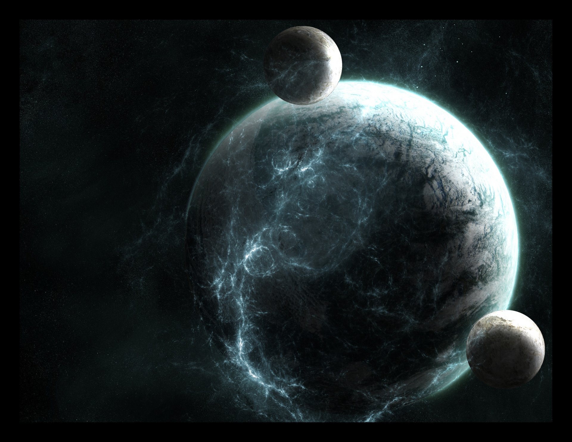 planeta satélites estrellas