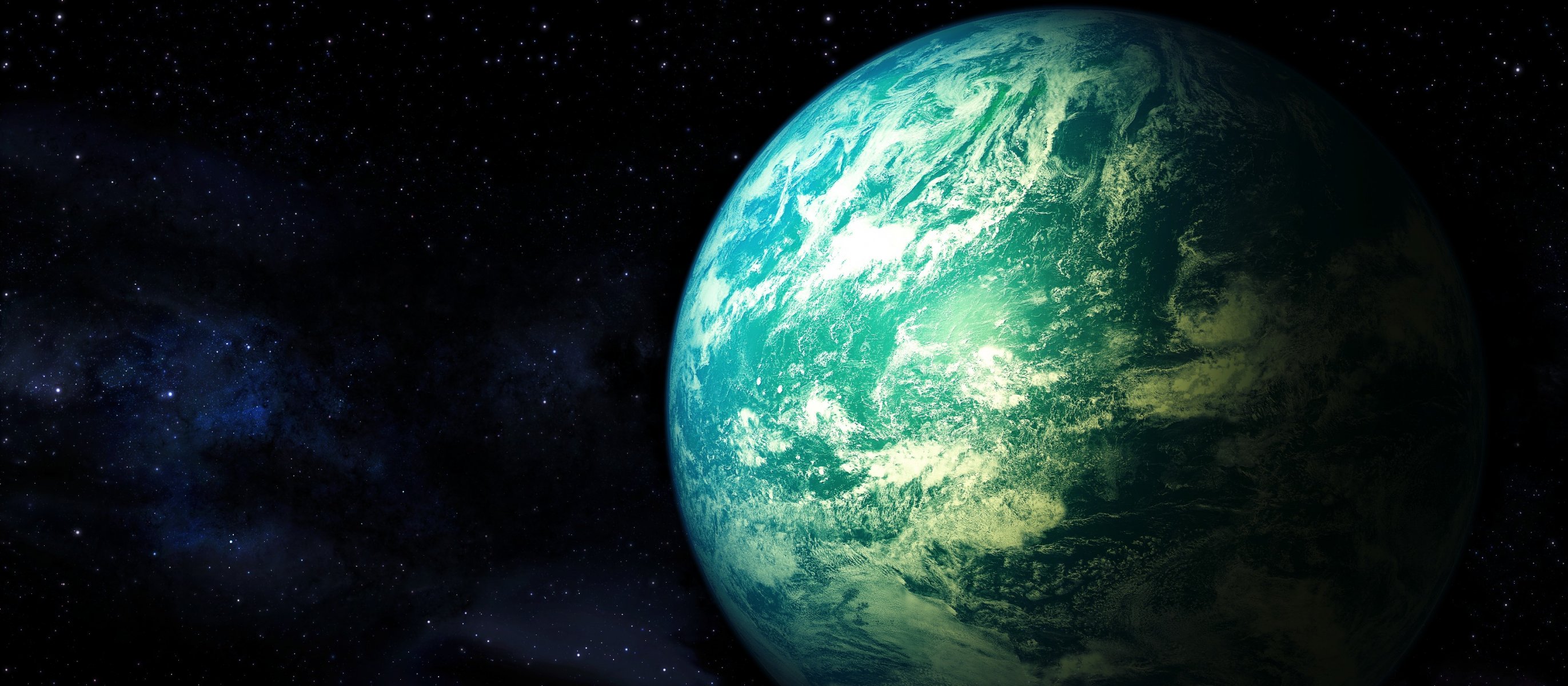 art deathcl0ck espace planète étoiles atmosphère
