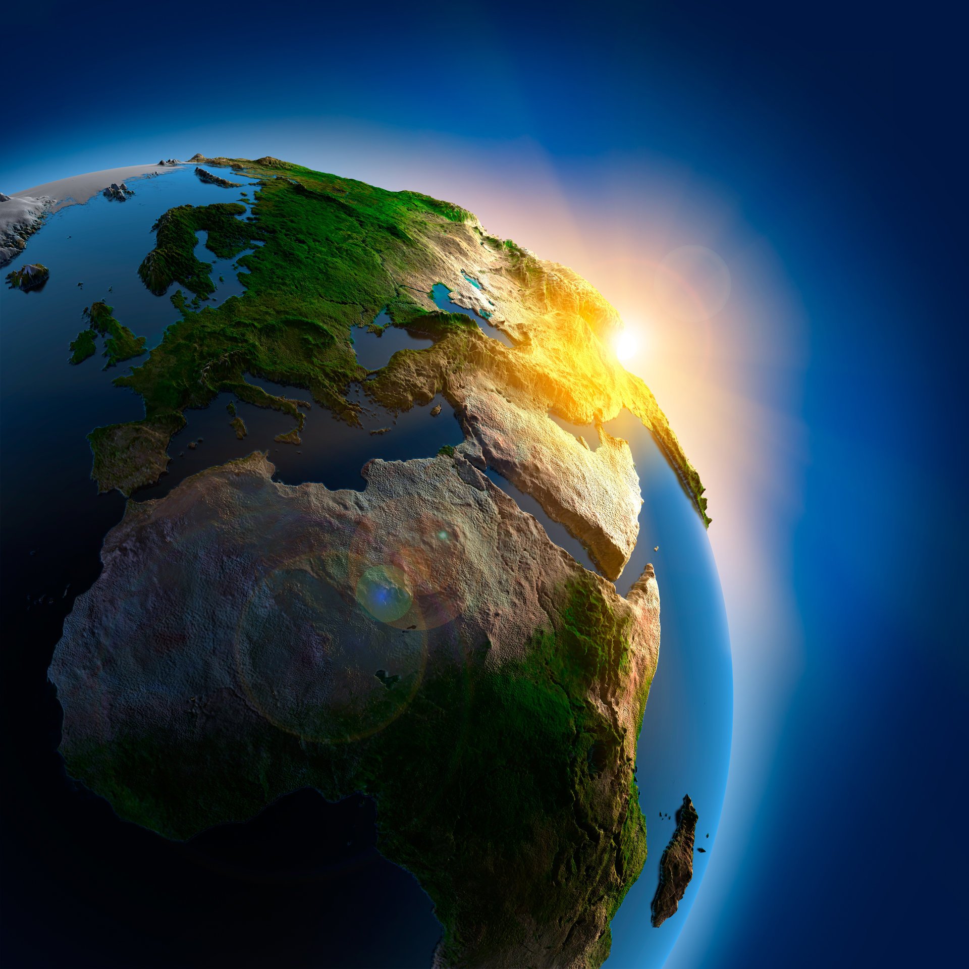 planet erde raum himmel berge flüsse meer ozean fluss