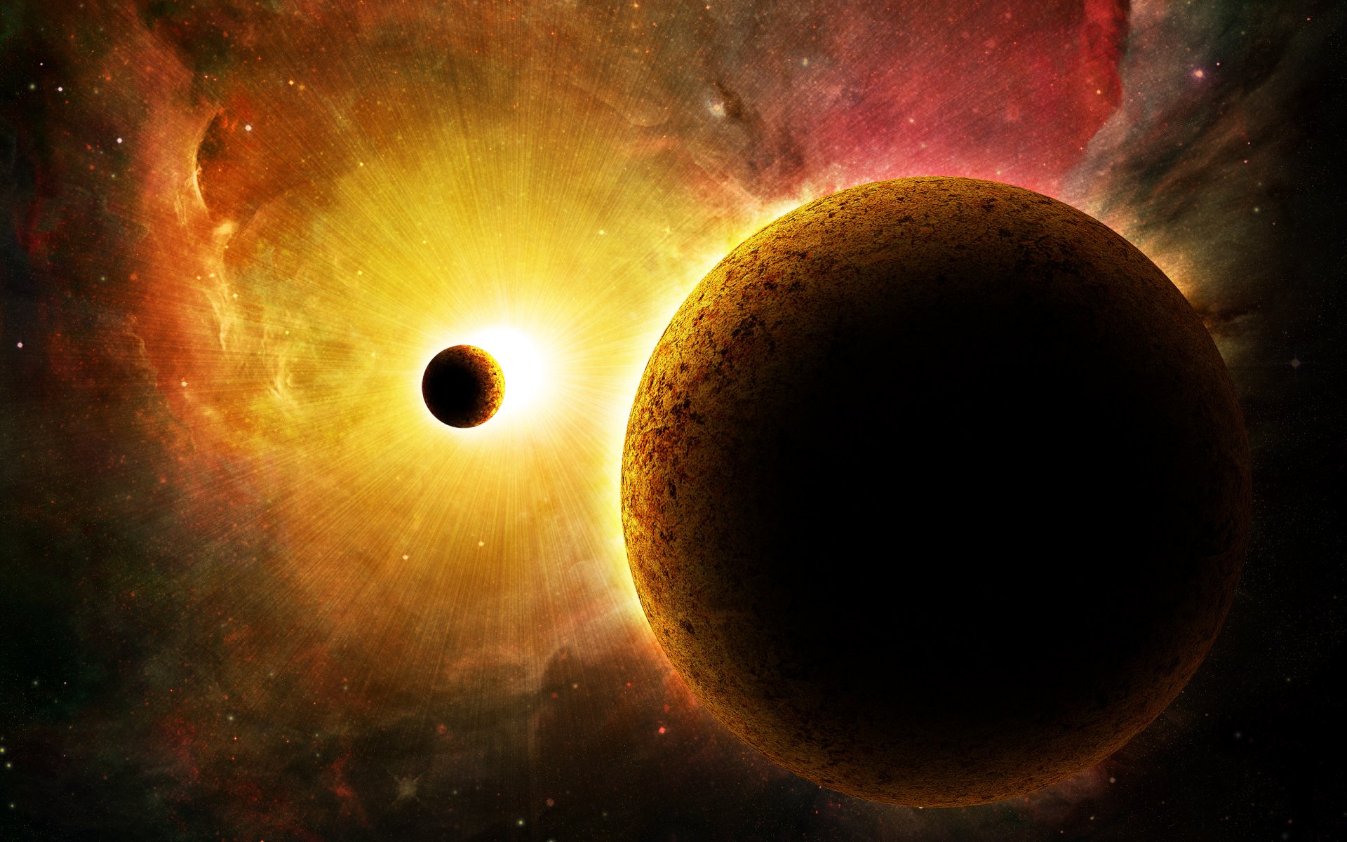 espace planète galaxie soleil satellite