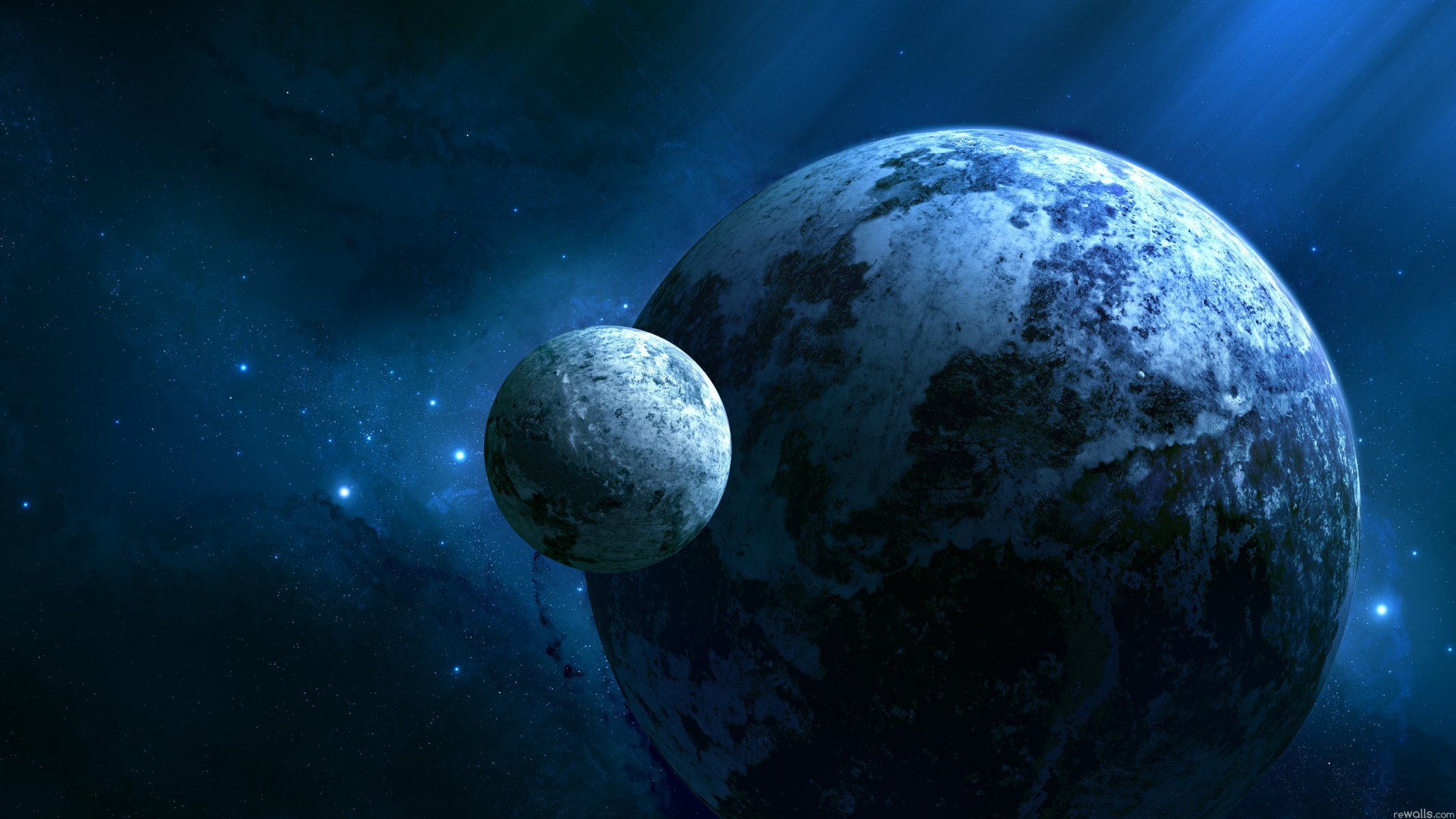 planètes espace étoiles