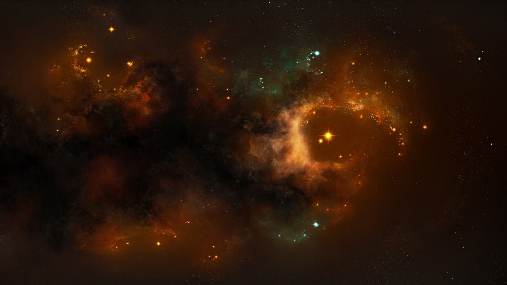 nebula many flowers star formation