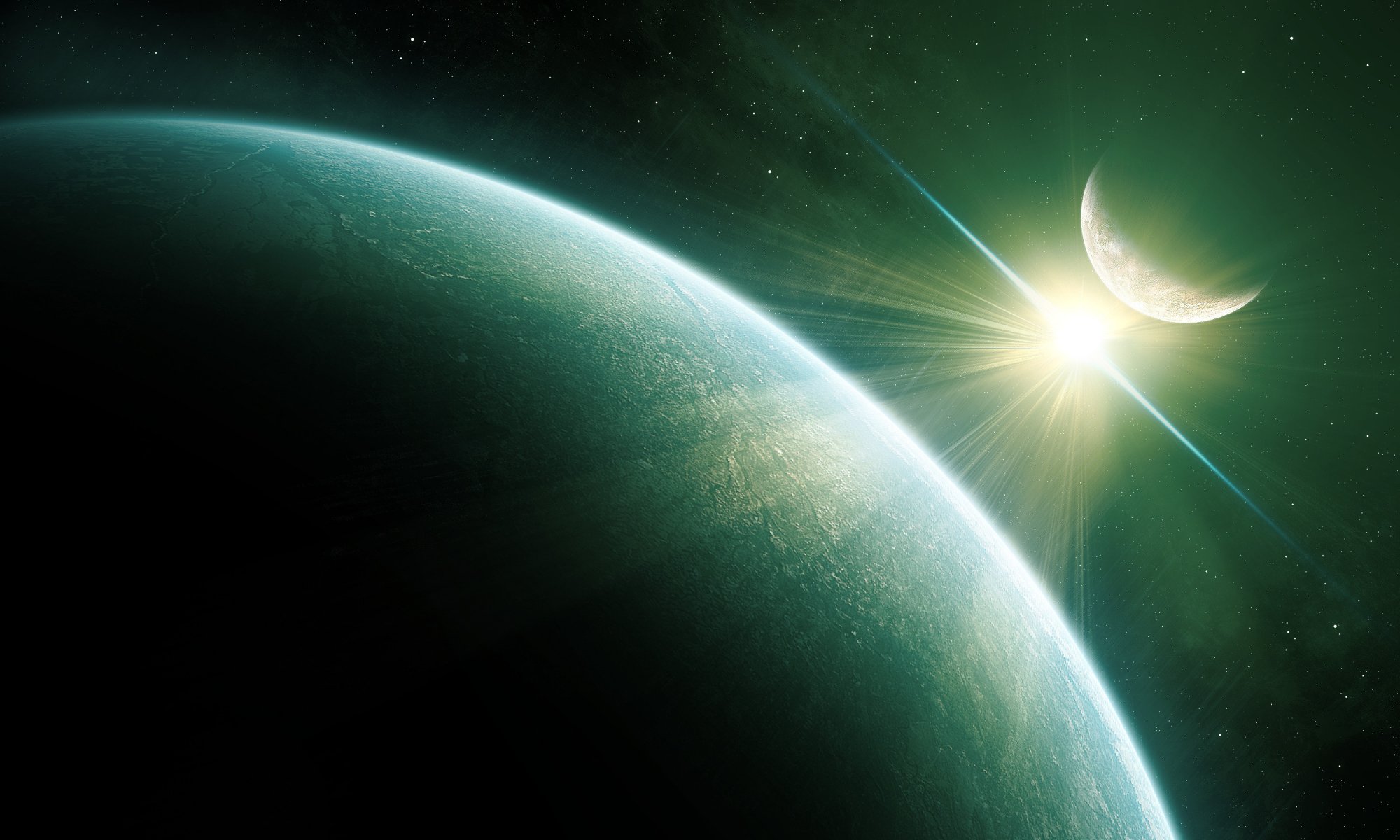 planetas estrella luz