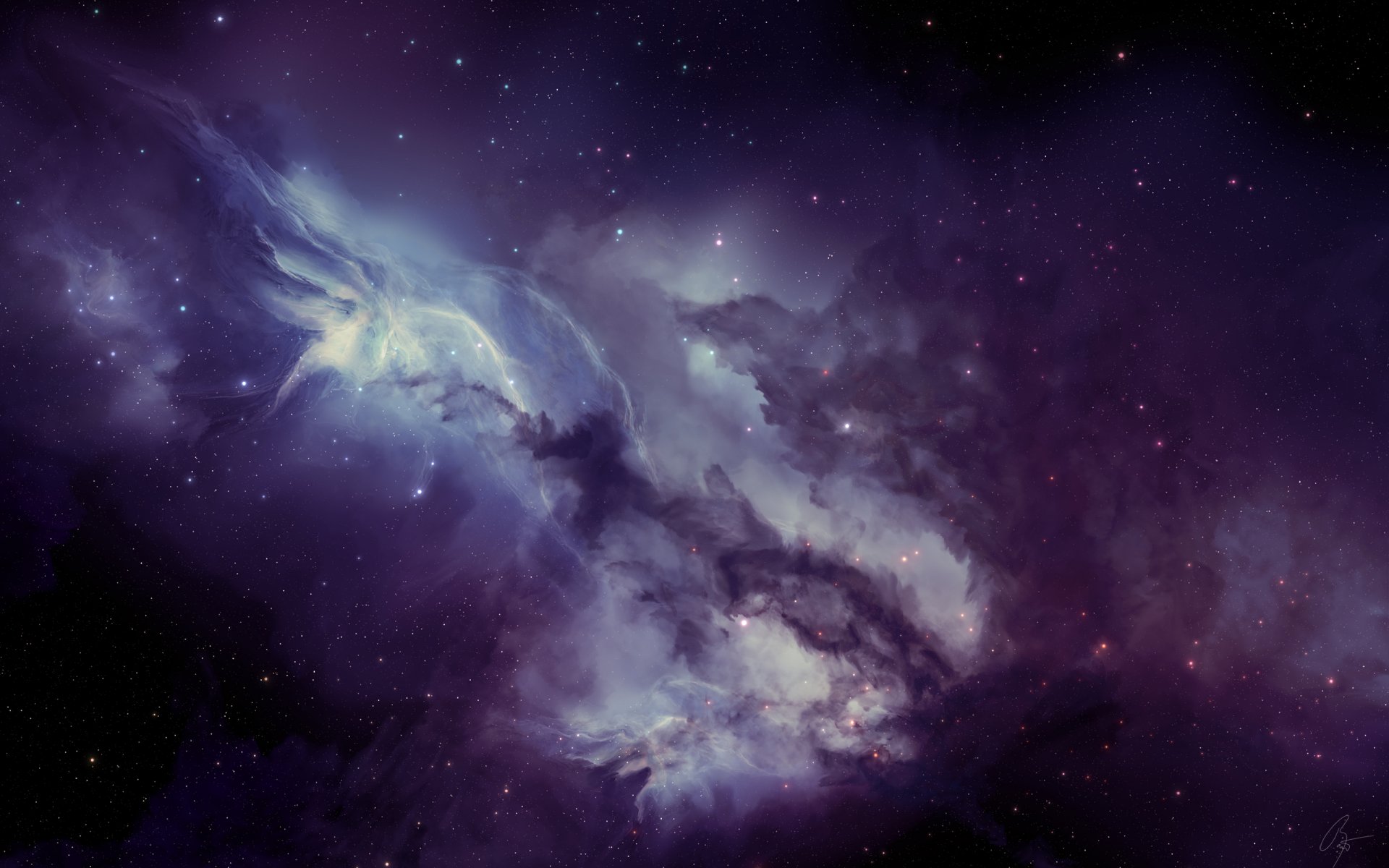 joejesus cosmos nebula stars space glow