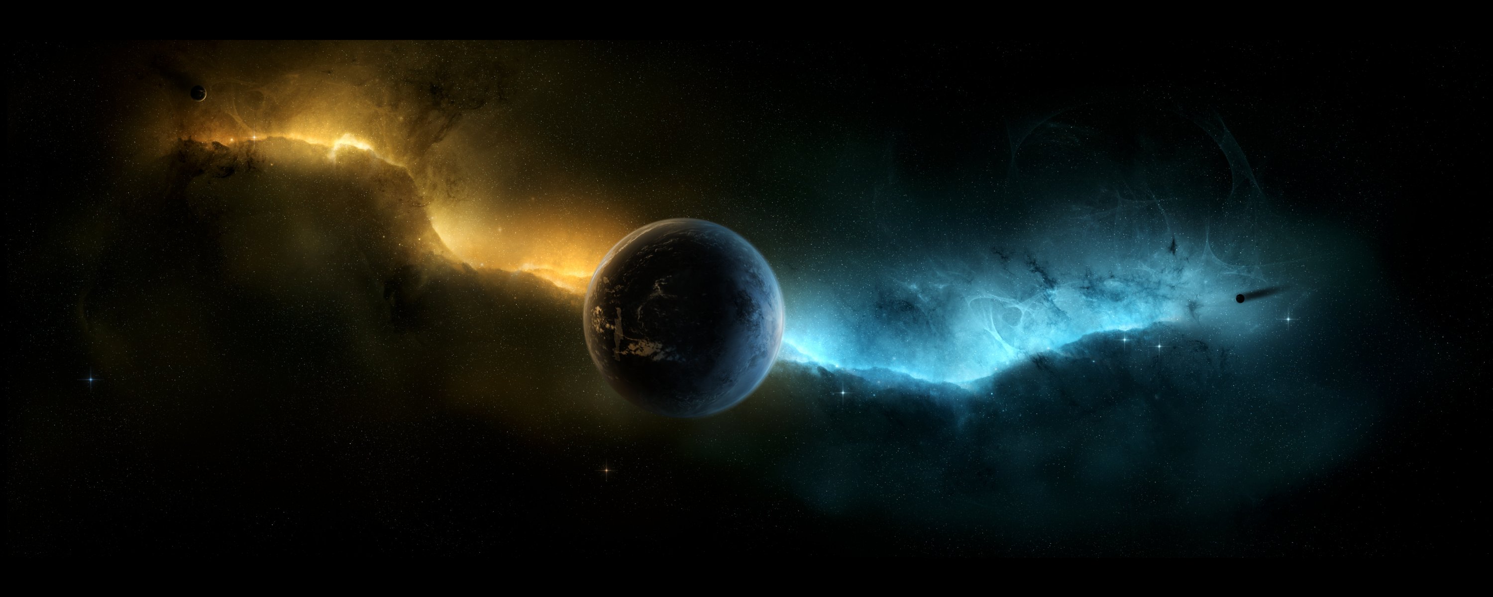 unendlichkeit raum sterne planet nebel