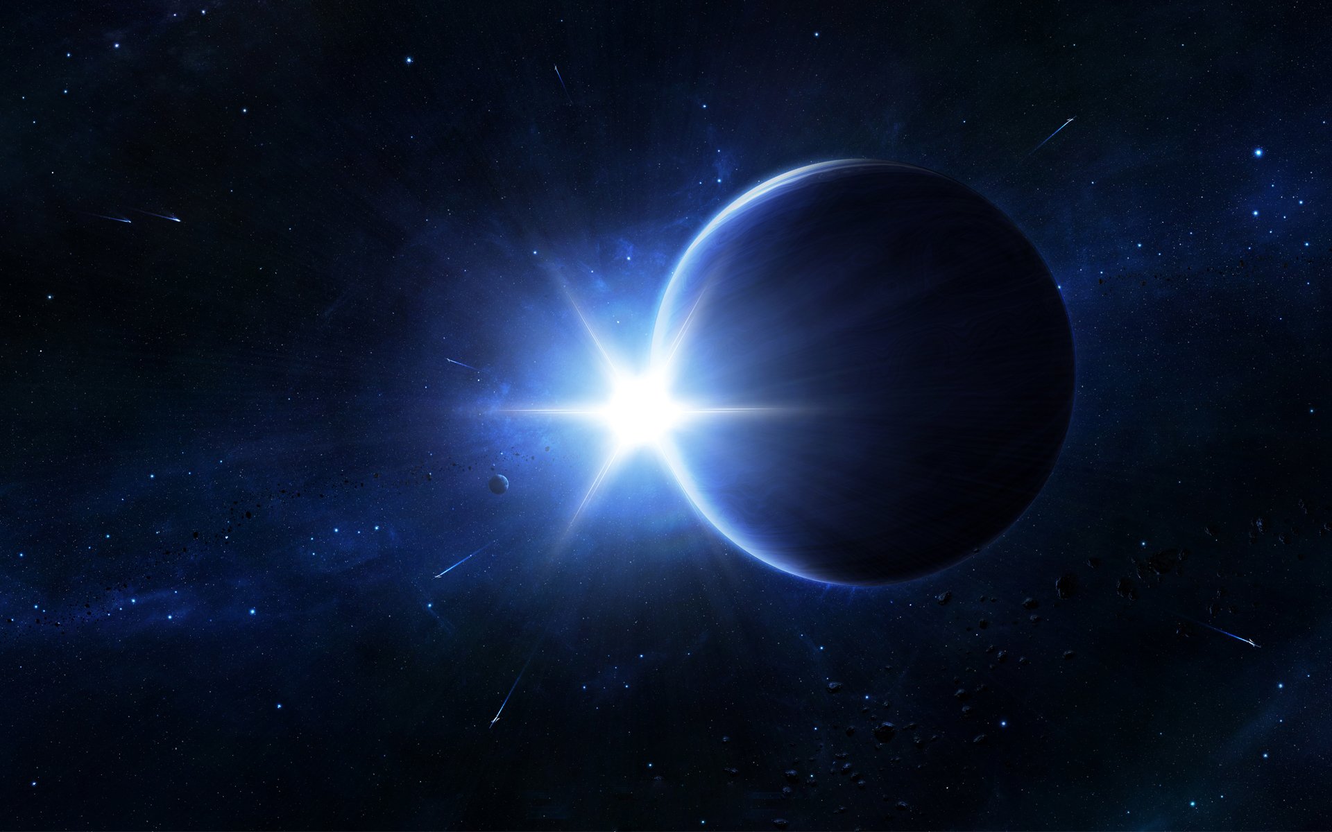 pianeti luce luminosità comete abisso universo