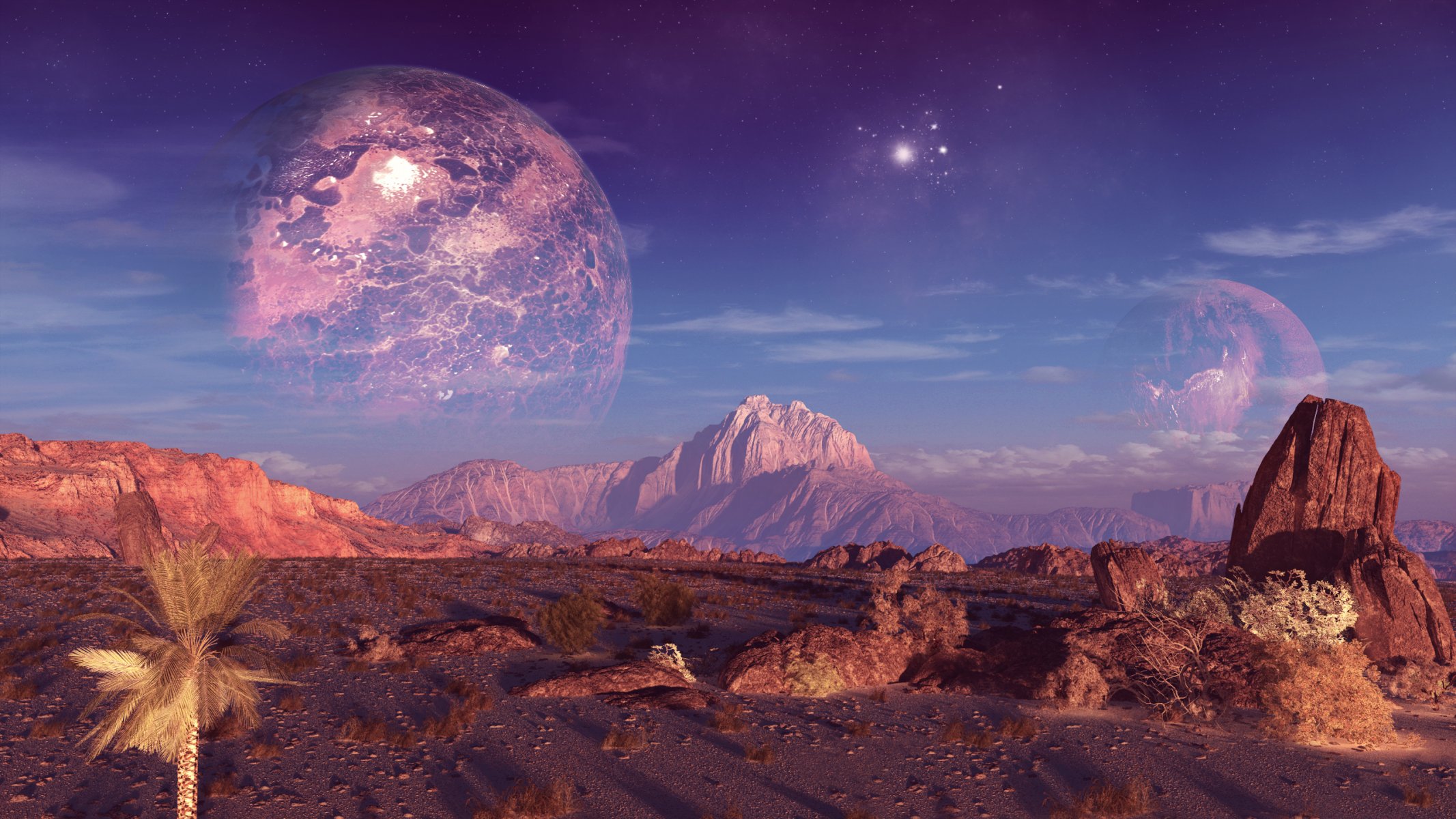 terraspace планета горы скалы небо