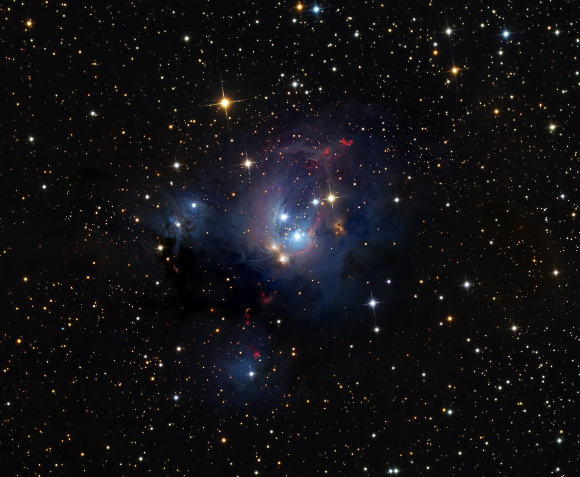 туманность ngc 7129 звезды цефей